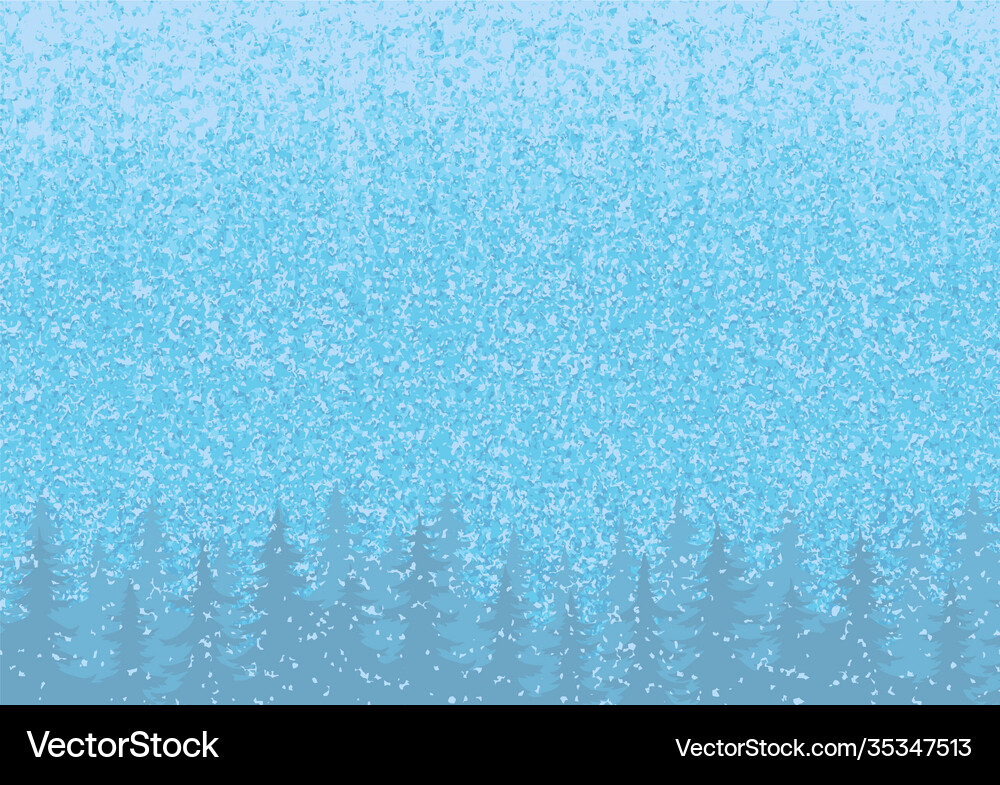 Winter background with tree Royalty Free Vector Image