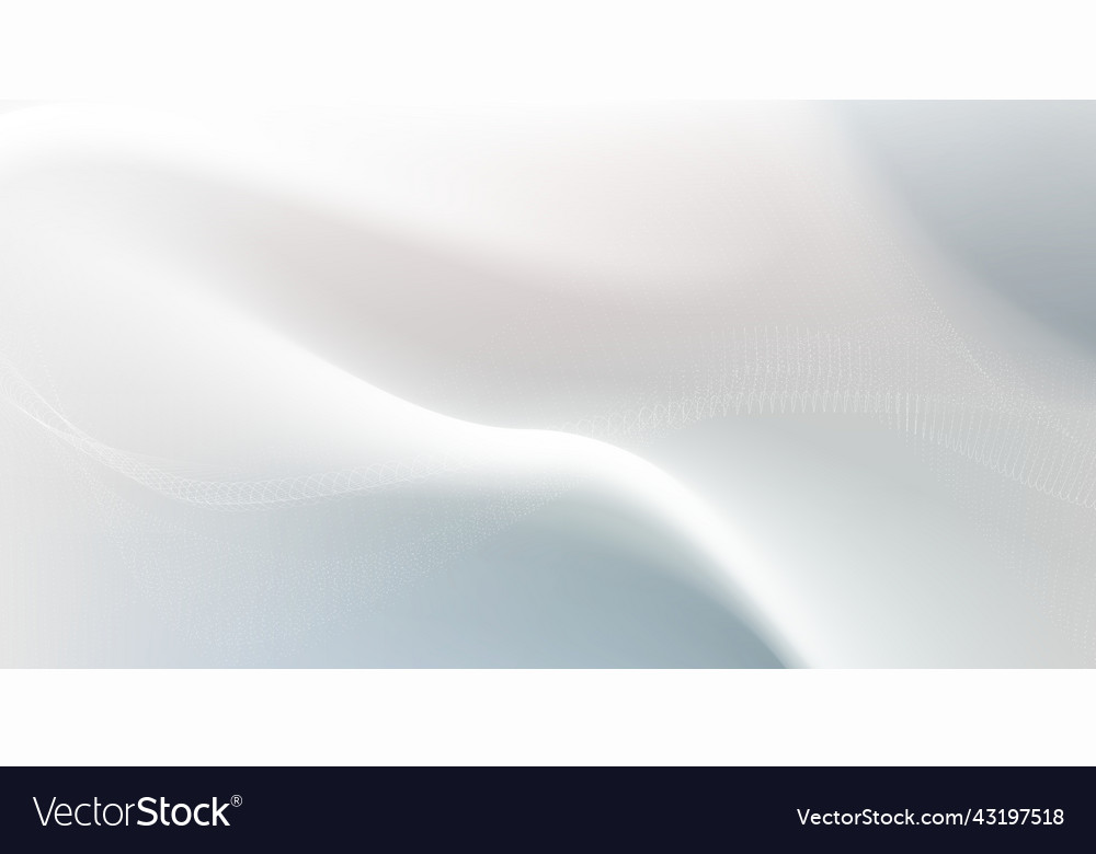 Abstract white wavy smooth and clean background Vector Image