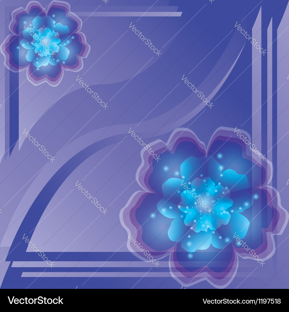 Background with flower Royalty Free Vector Image