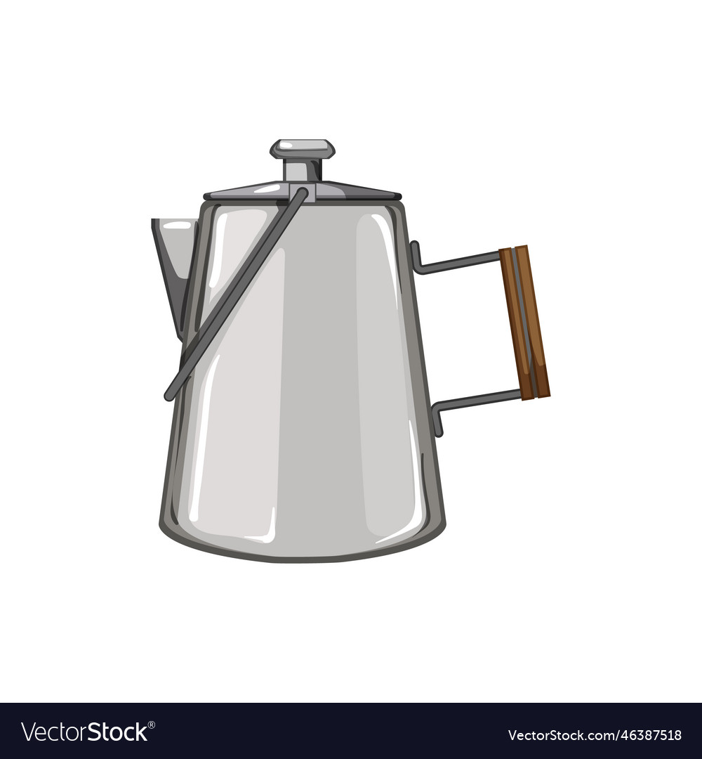 Beverage percolator pot coffee cartoon Royalty Free Vector