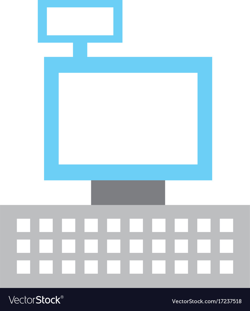 Cash register machine keypad display