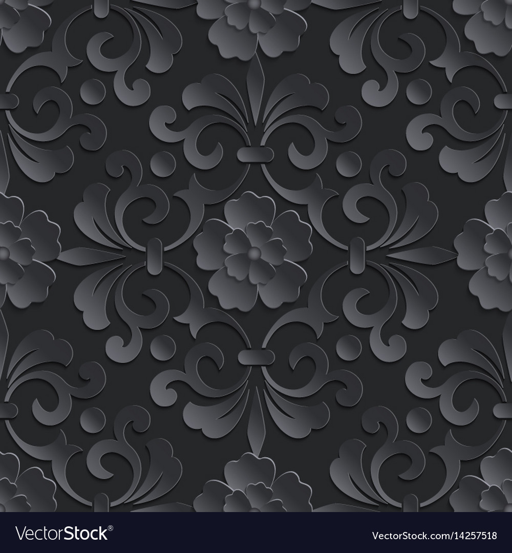 Damask seamless pattern element