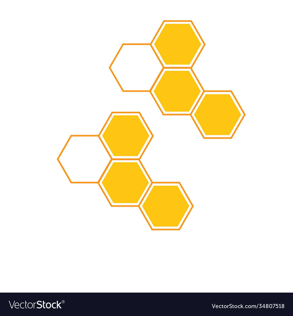 Honeycomb background texture design vector image Honeycomb background texture design