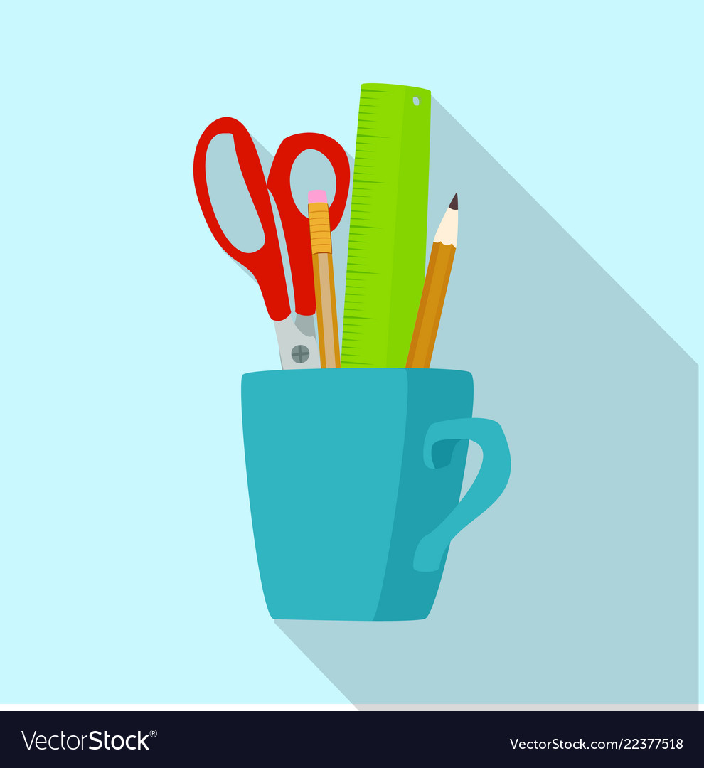 Isolated object of furniture and work symbol set