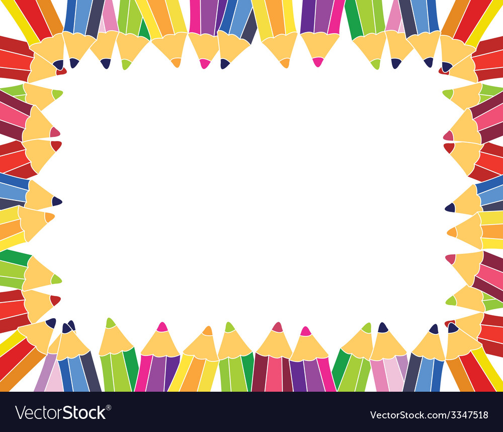 Download Pencil frame Royalty Free Vector Image - VectorStock