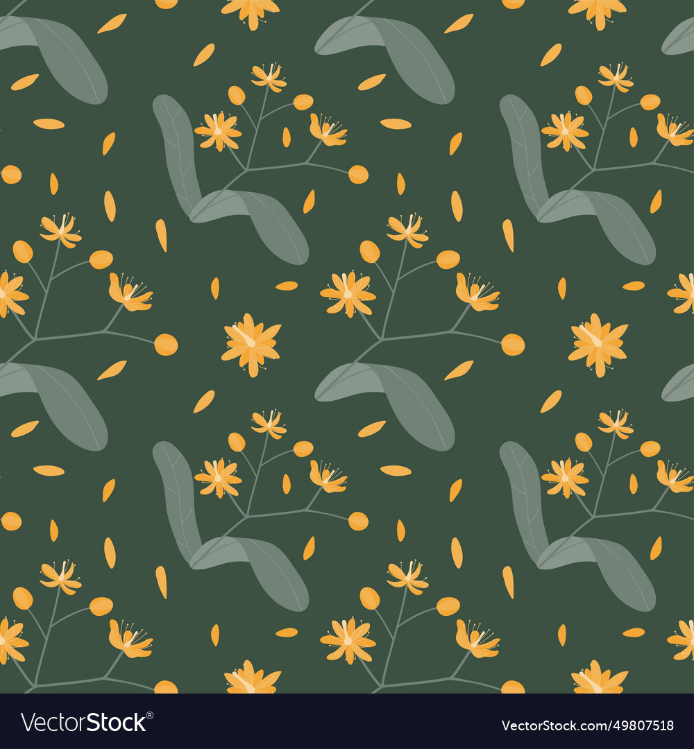 Seamless pattern with a of branches