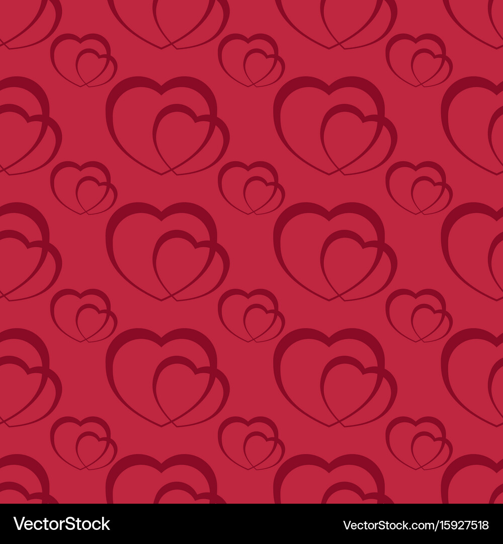 Seamless pattern with heart Royalty Free Vector Image
