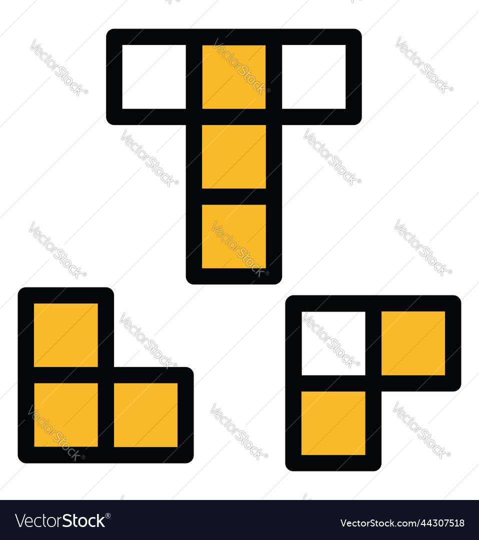 Tetris game on a white background