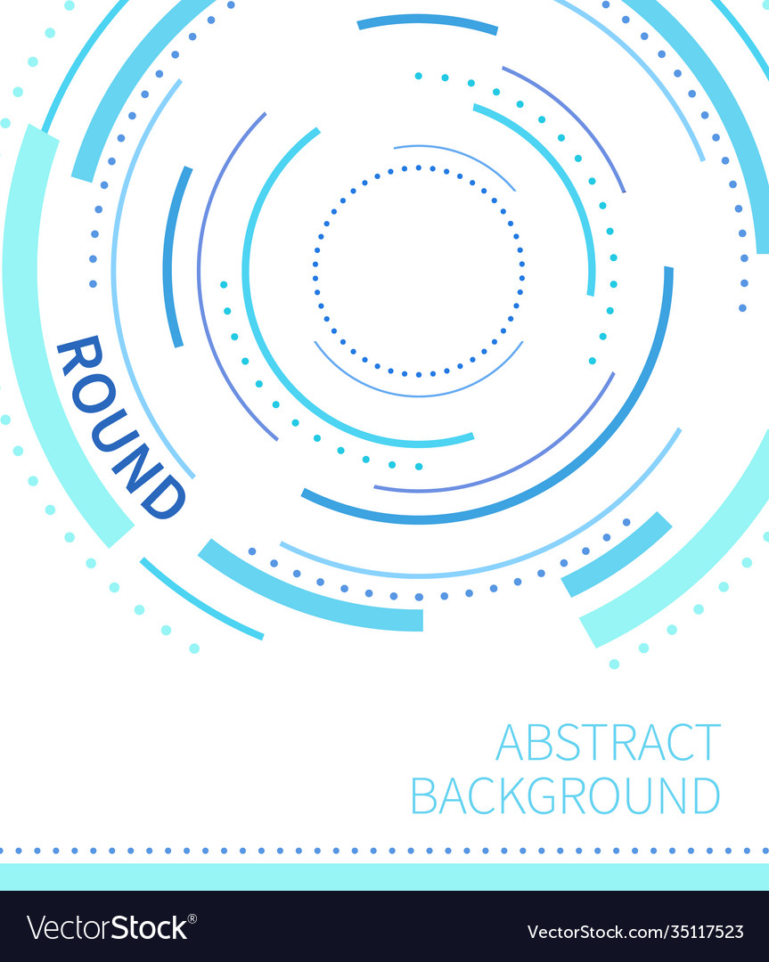 Abstract background with color circle line vector image Abstract background with color circle line