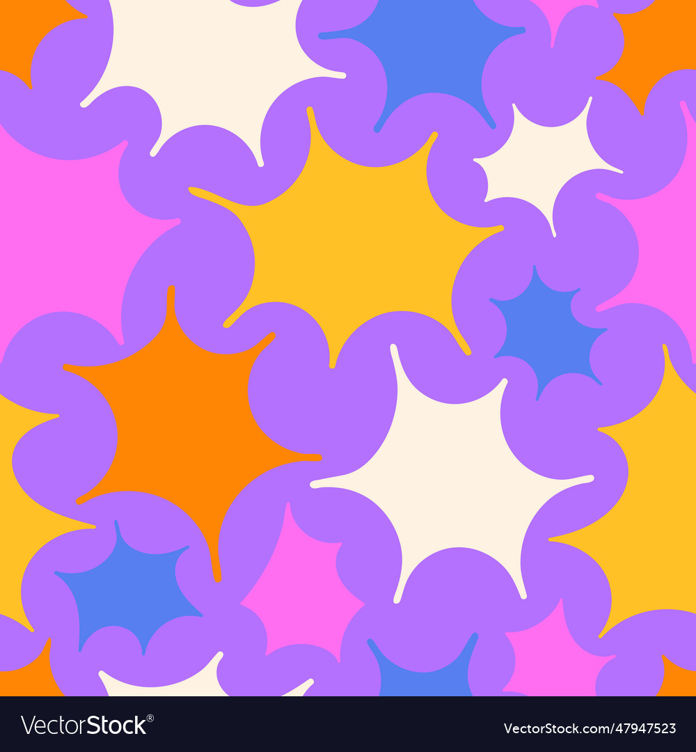 Abstract shapes modern seamless pattern design vector image Abstract shapes modern seamless pattern design