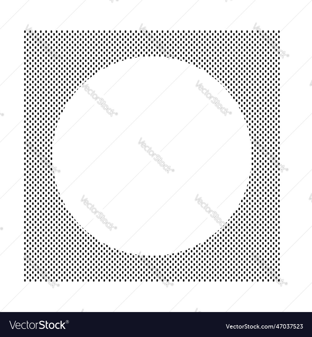 Doted rectangle circle border template