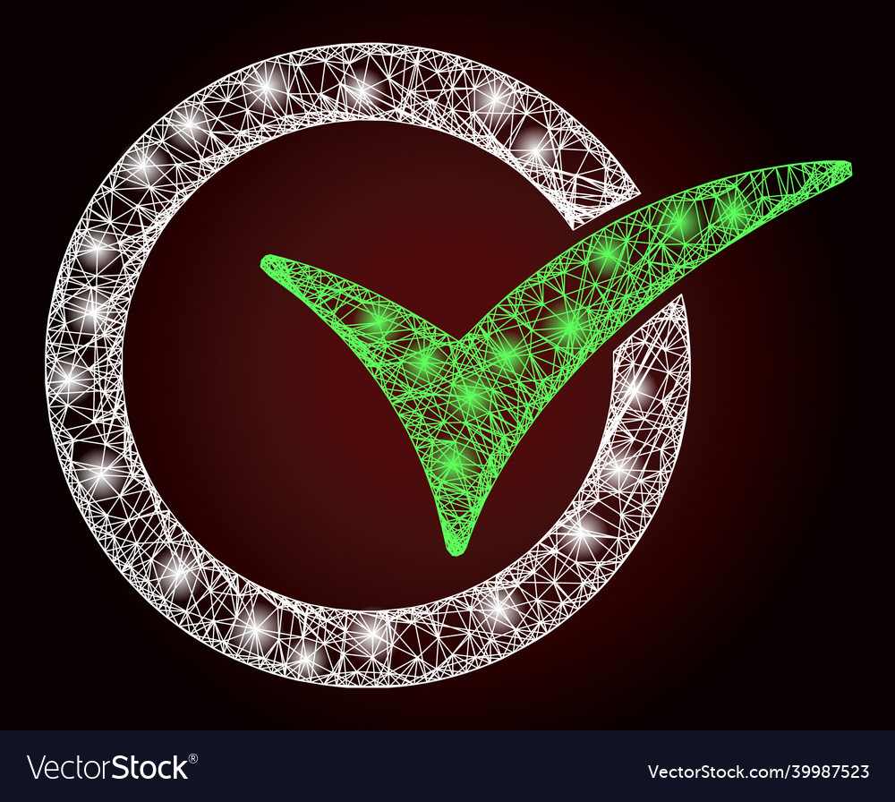 Glossy net mesh yes vote with light spots Vector Image Glossy net mesh yes vote with light spots