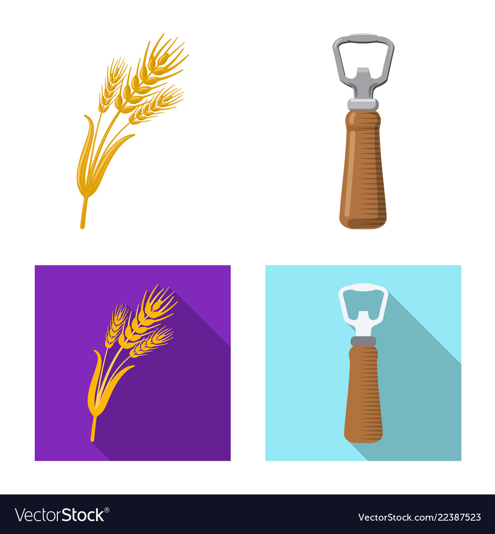 Isolated object of pub and bar sign set