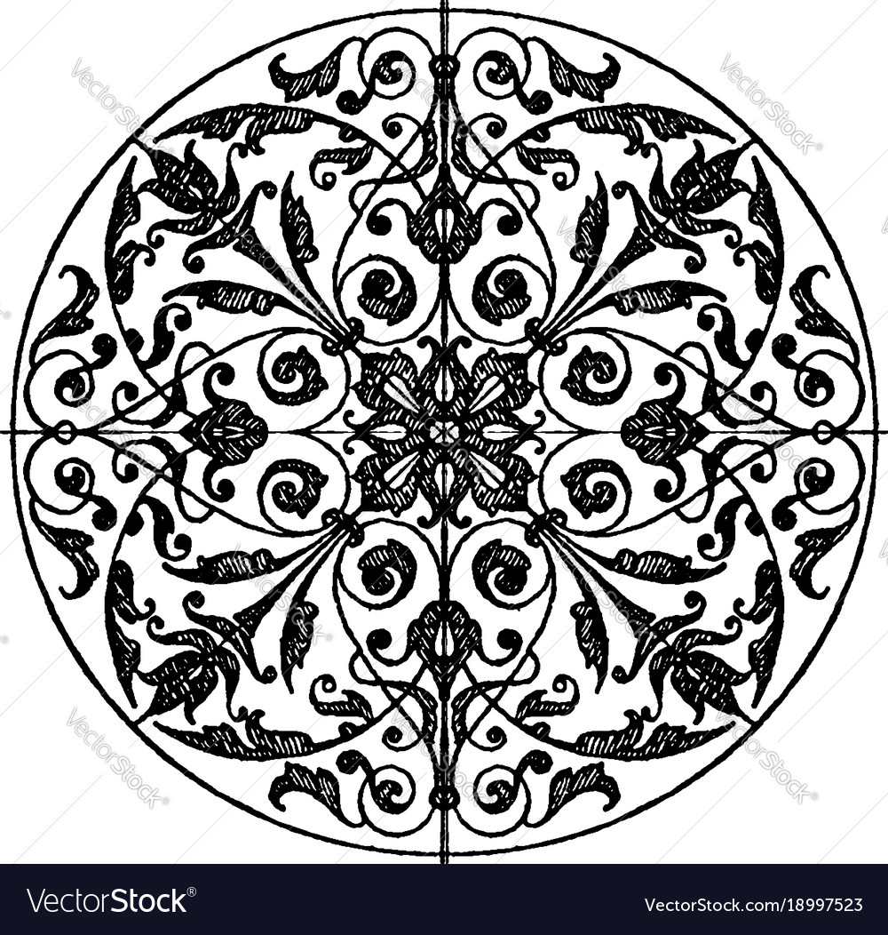 Modern circular panel is a silver plaque design Vector Image