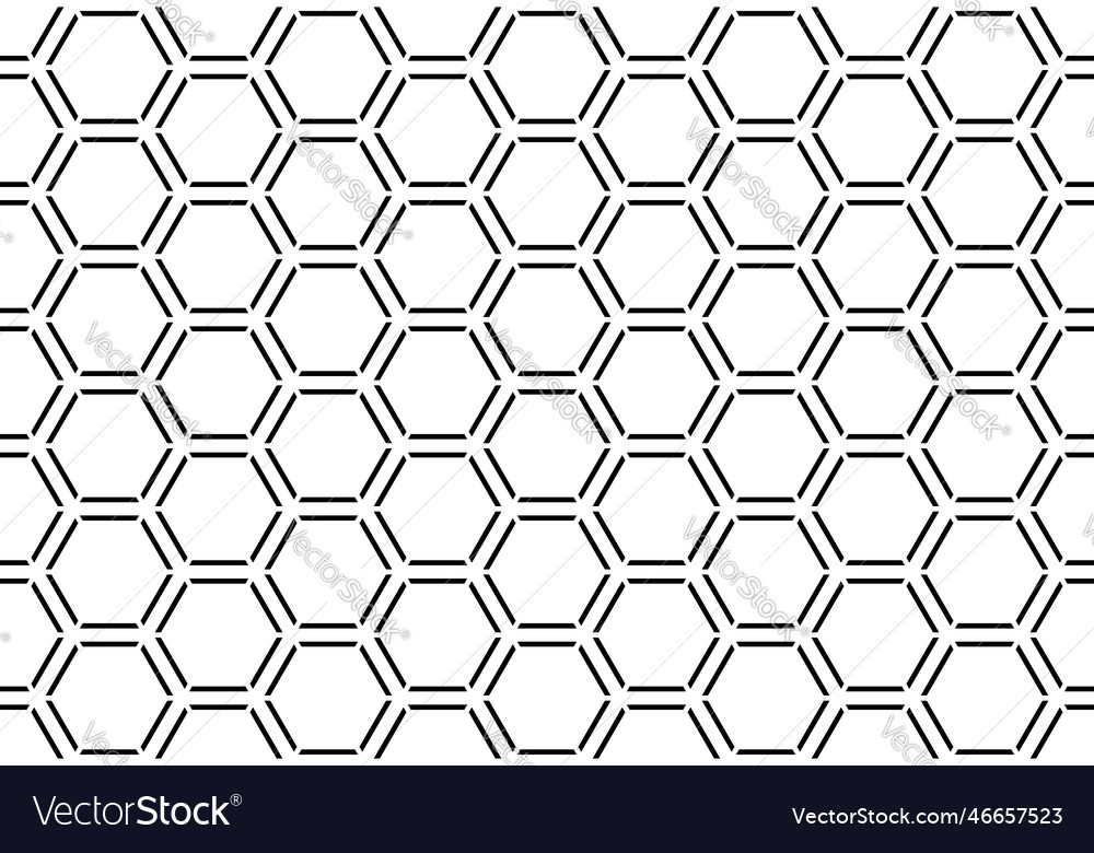 Seamless hexagons pattern