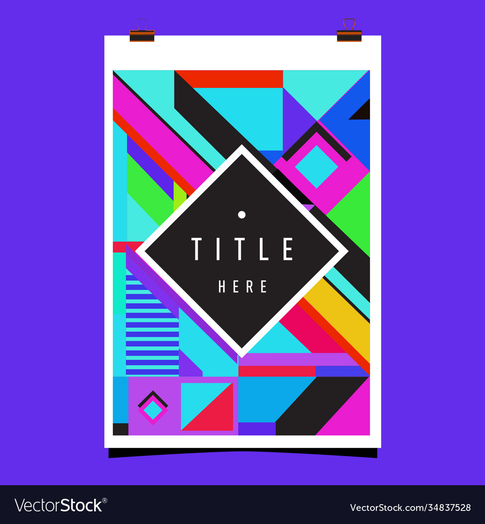 Abstract colorful geometric pattern background