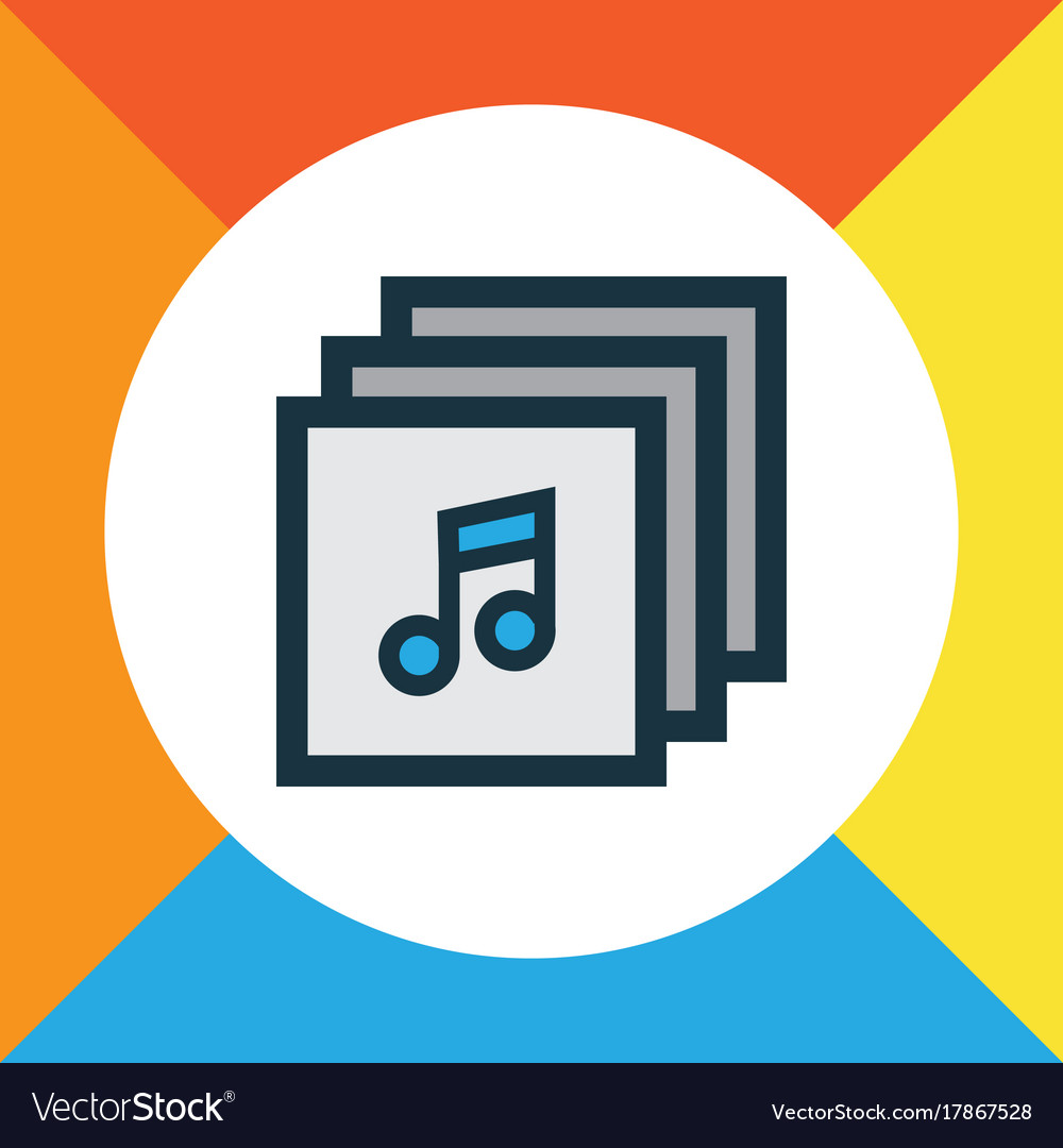 Albums colorful outline symbol premium quality