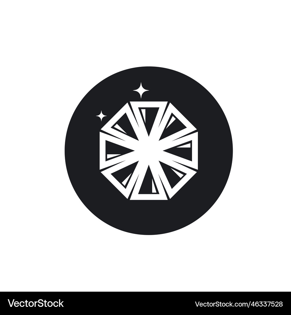 Diamond icon design Royalty Free Vector Image - VectorStock