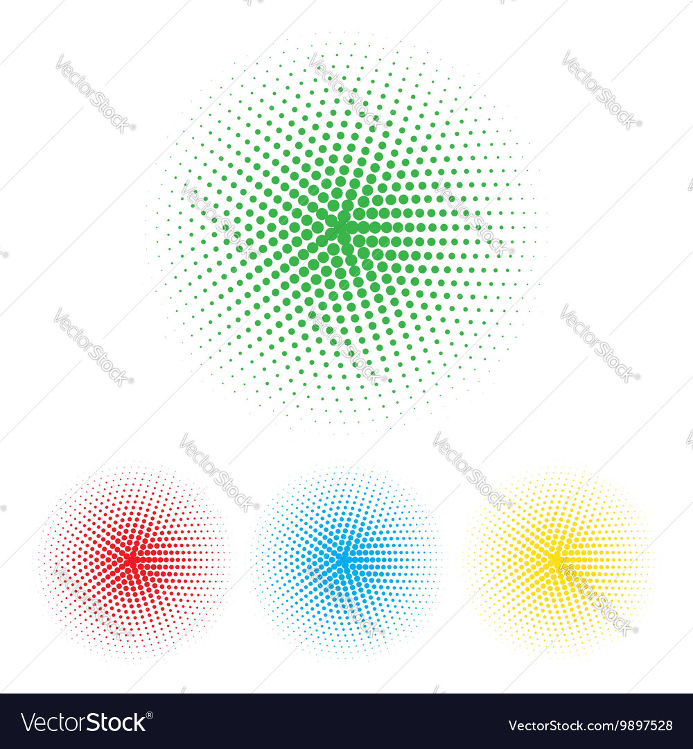 Dotted frame abstract background halftone effect