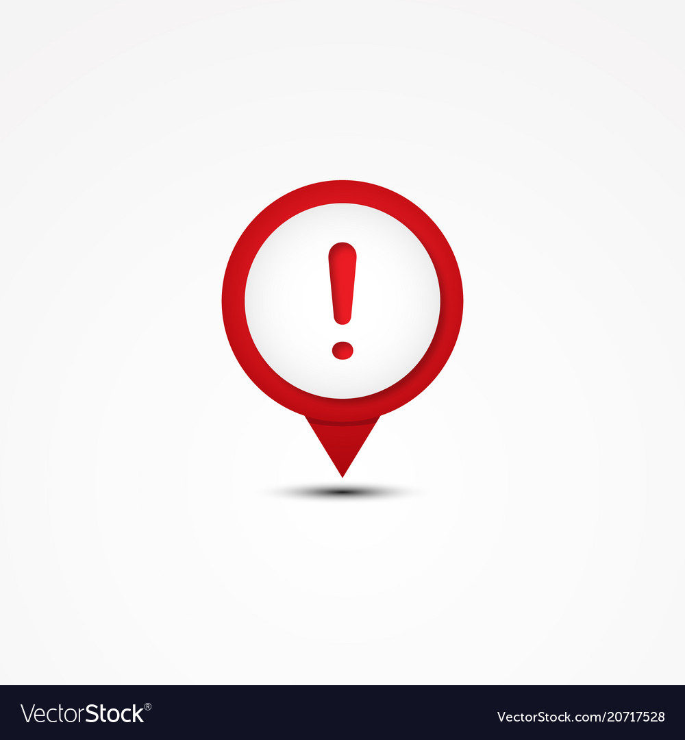Exclamation Map Pointer