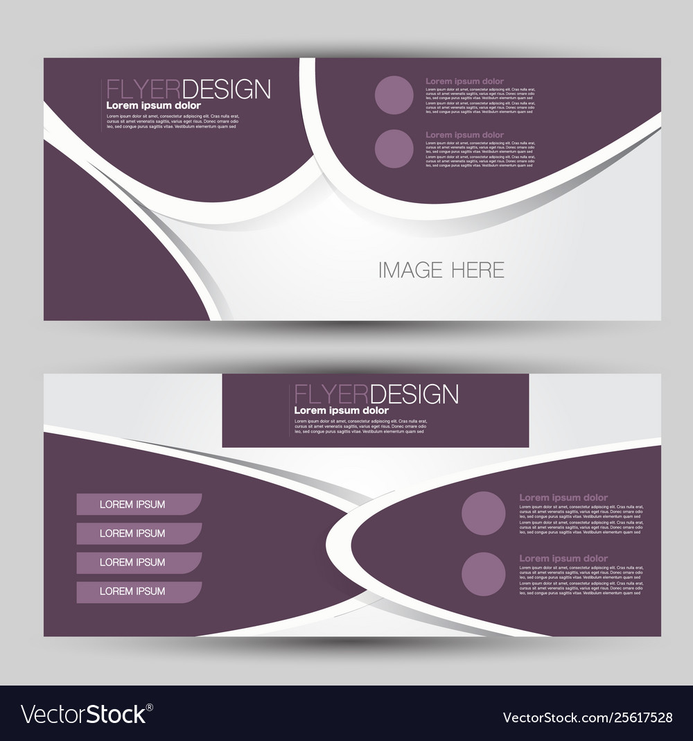 Flyer banner or web header template set