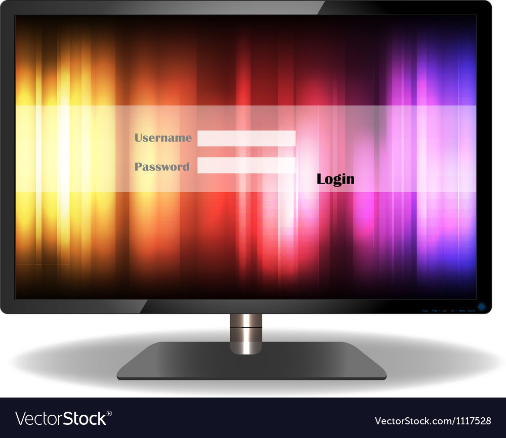 Login television of design