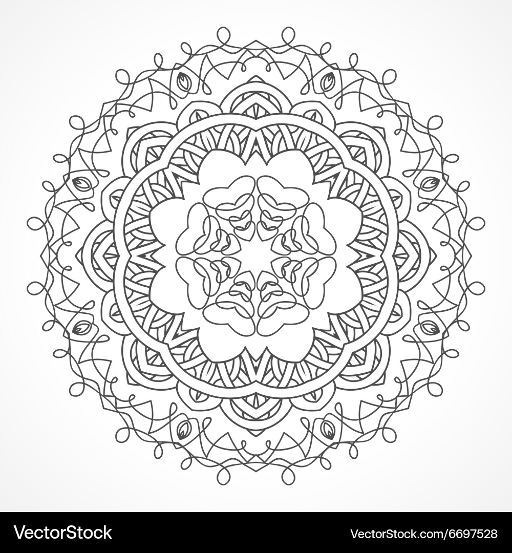 Mandala Ethnic decorative elements Royalty Free Vector Image