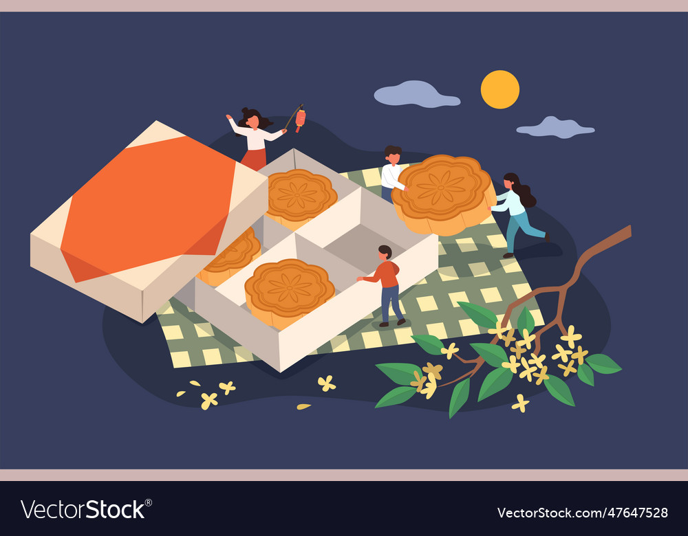 Mid autumn festival banner vector image Mid autumn festival banner
