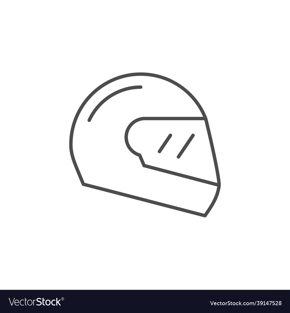 motorcycle helmet, vector illustration, lining draw , front view Stock  Photo - Alamy