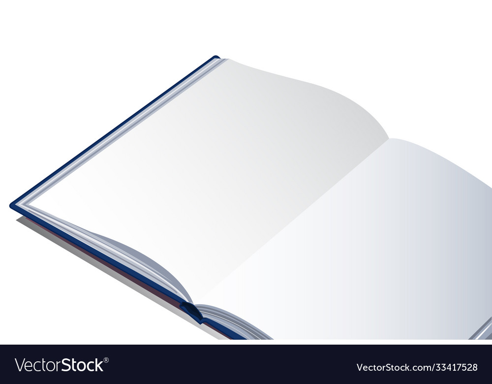 Open empty book background eps10 vector image Open empty book background eps10