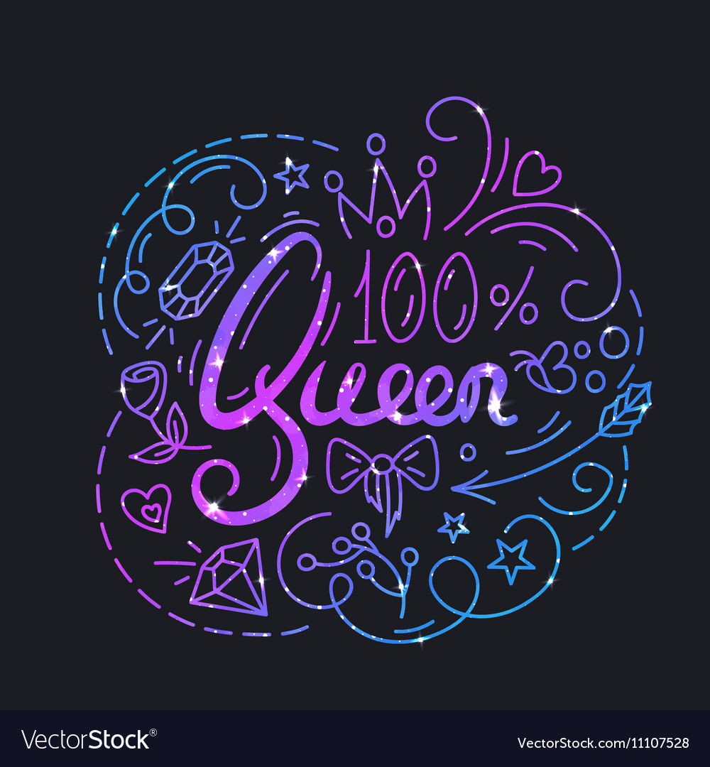 Queen text poster