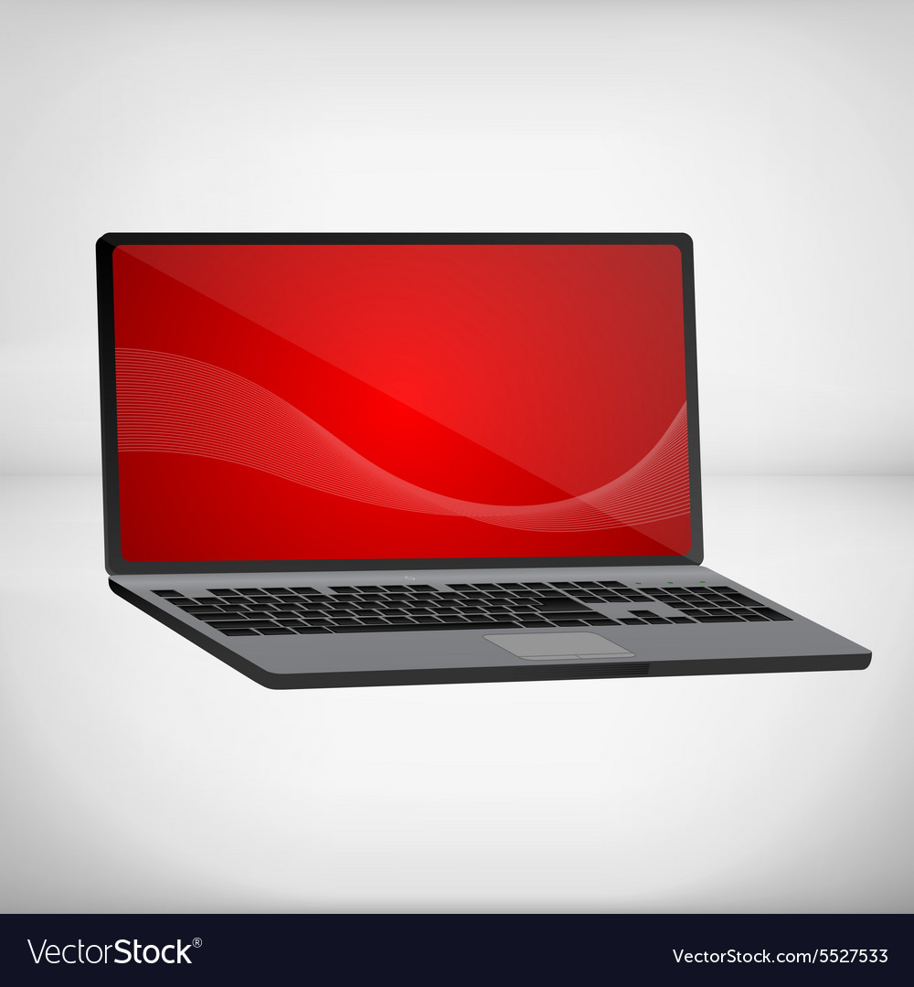 3d rendering of a laptop