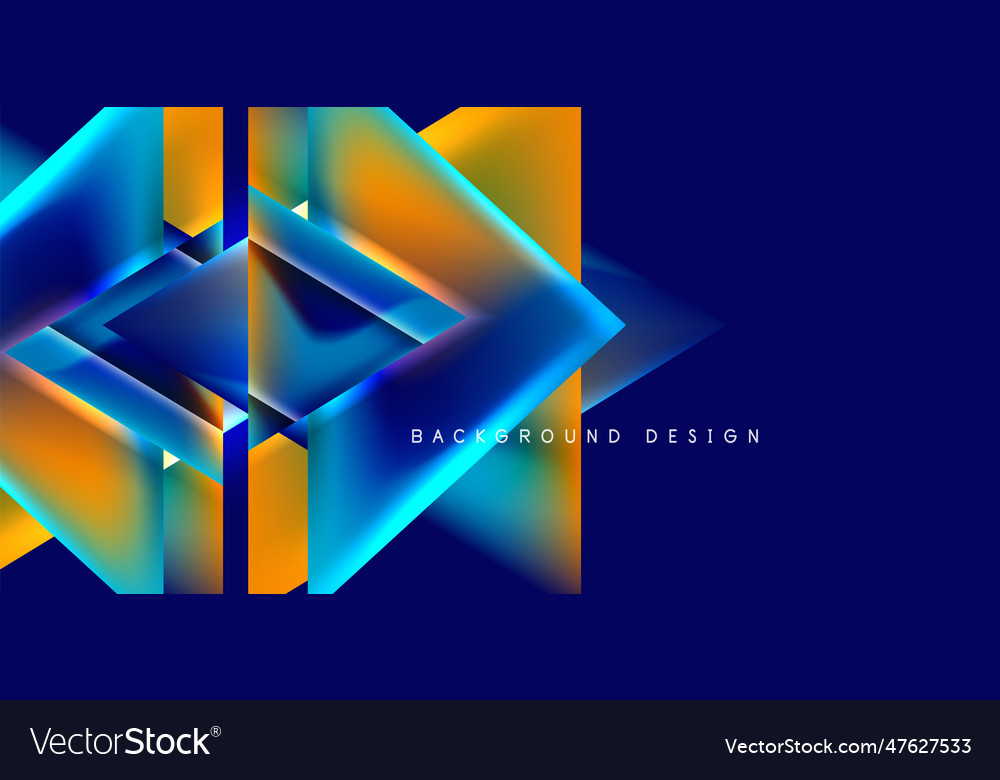 Abstract background with overlapping triangles Vector Image Abstract background with overlapping triangles