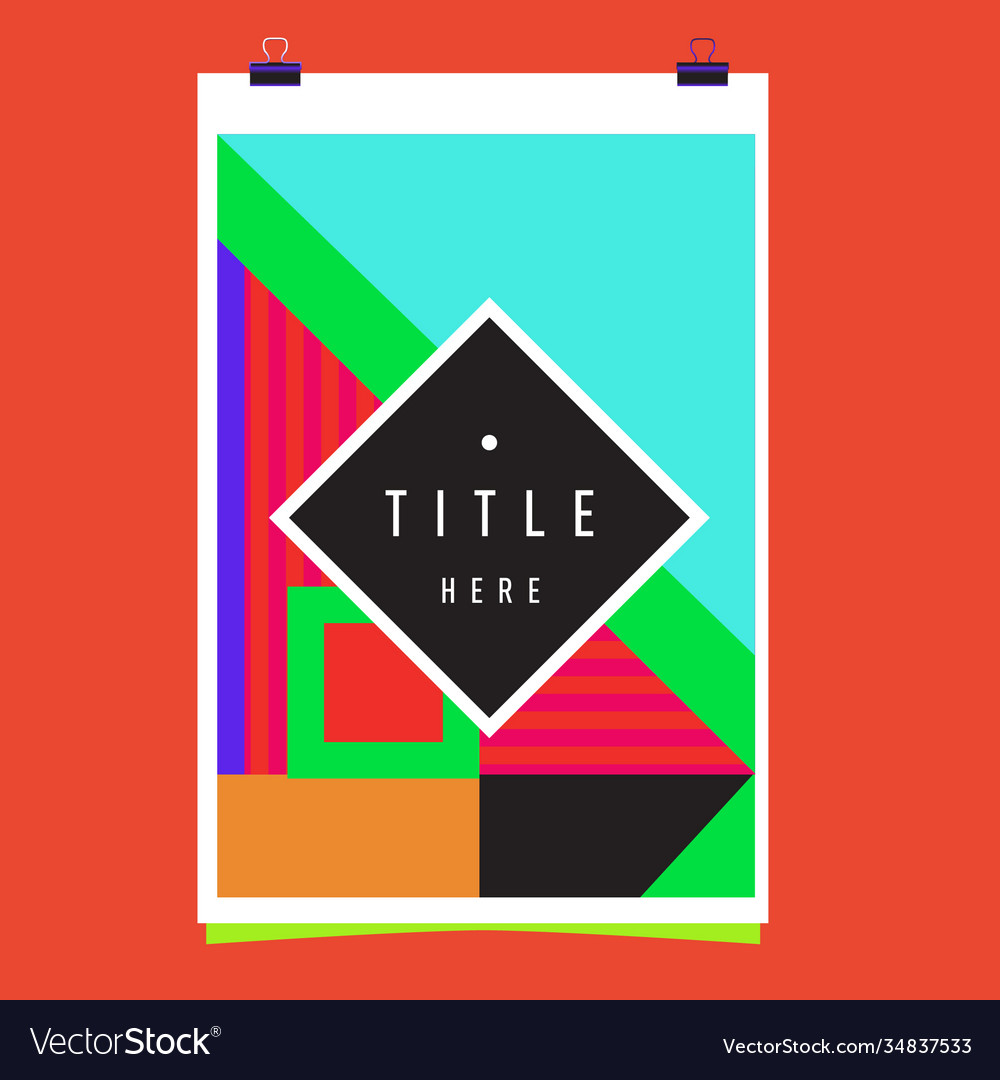 Abstract colorful geometric pattern background vector image Abstract colorful geometric pattern background