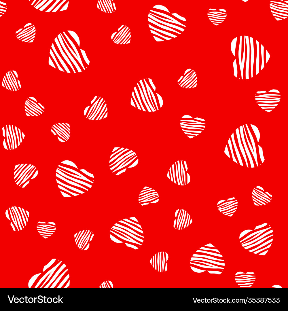 Abstract heart seamless pattern background Vector Image