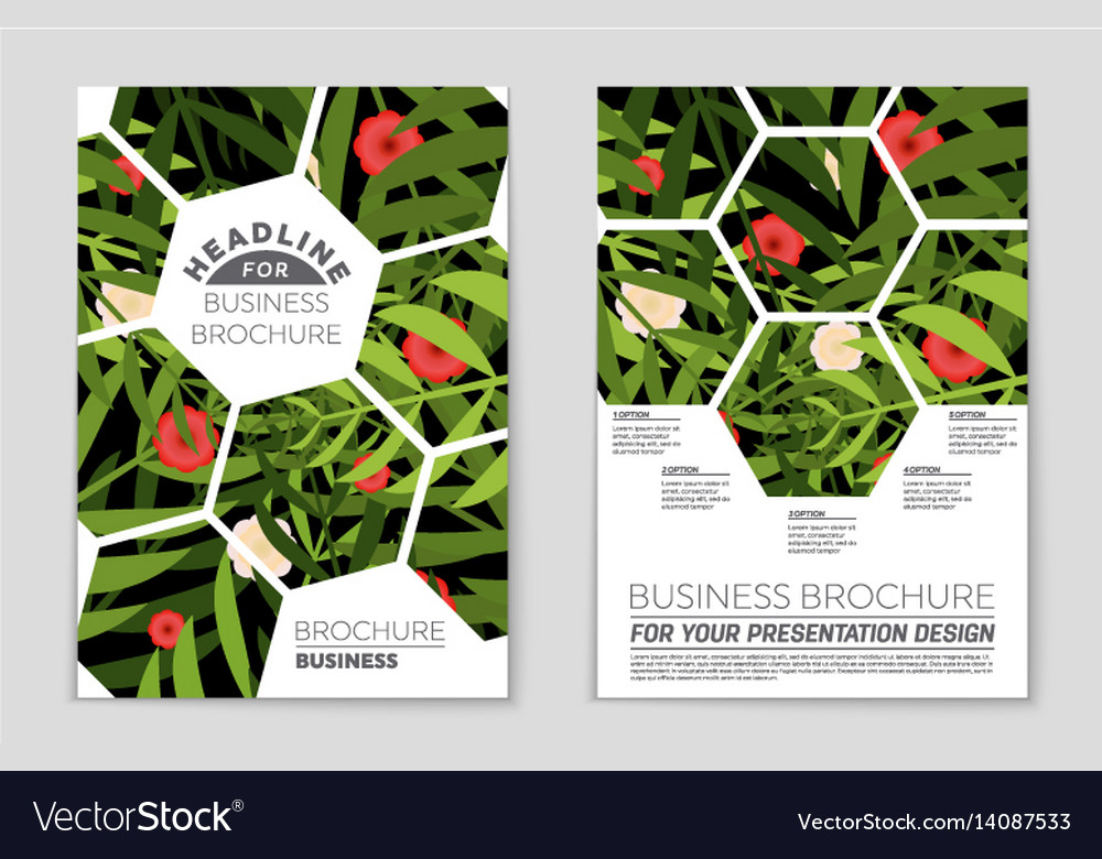 Abstract layout background set for art