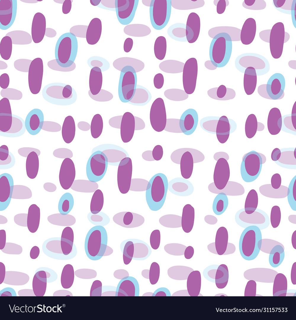 Abstract Purple Blue Dots Seamless Pattern Print Vector Image