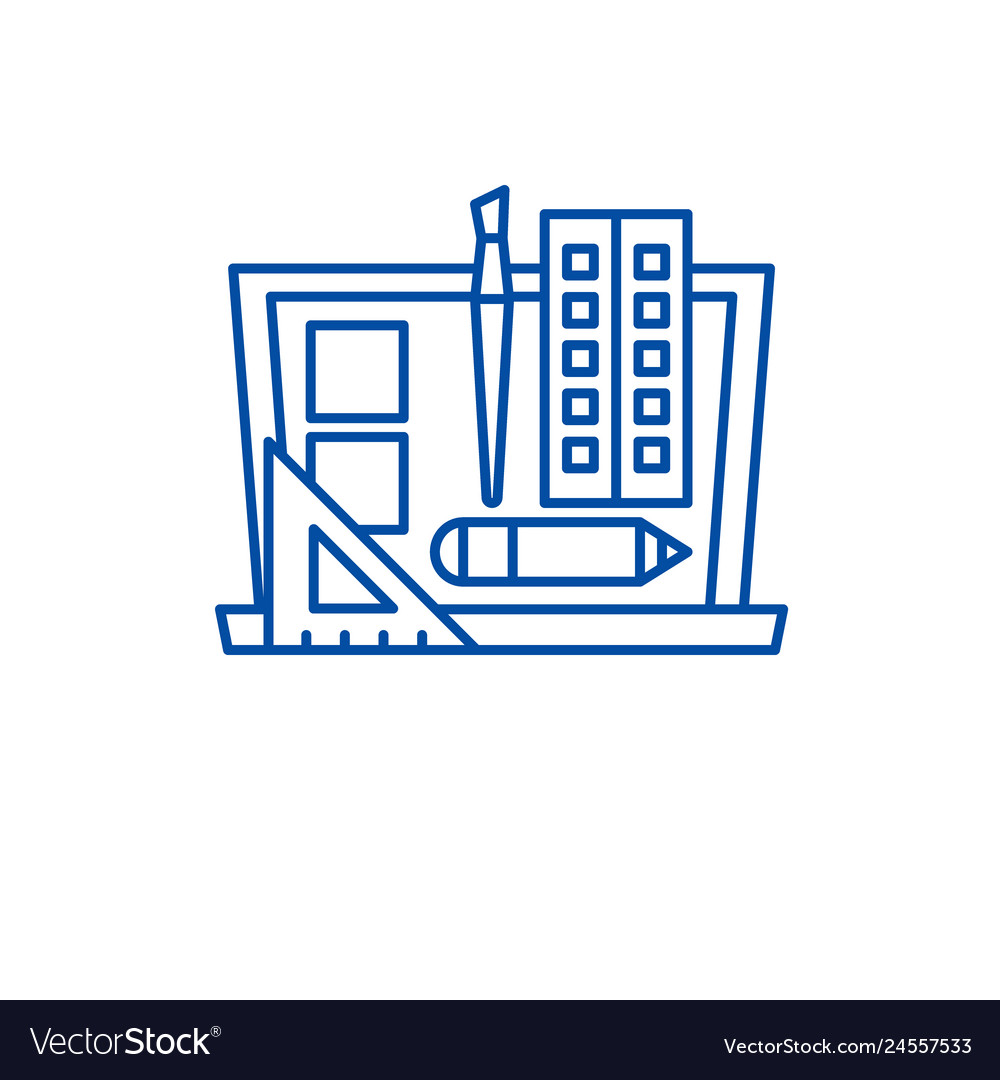 Design development line icon concept