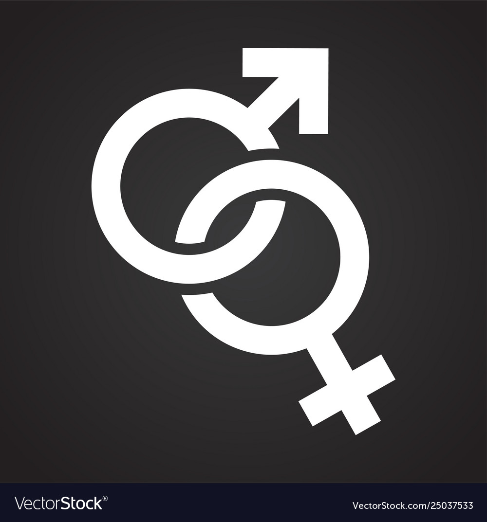 Gender icon on background for graphic and web