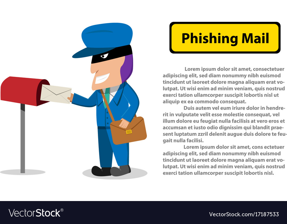 Hacker send a phishing mail to victim