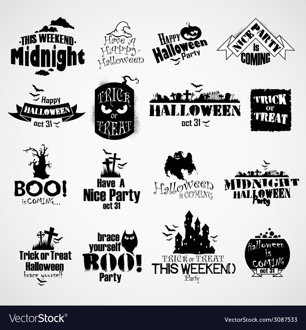 Halloween Banners Royalty Free Vector Image - Vectorstock