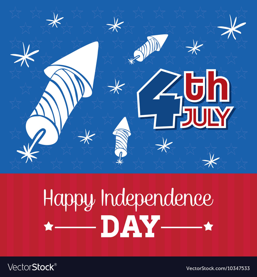 Independence day usa icon celebration concept Vector Image