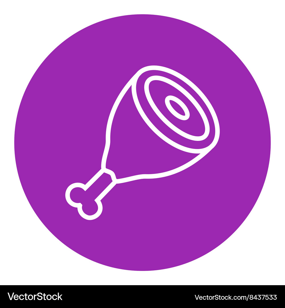 Meat line icon Royalty Free Vector Image - VectorStock