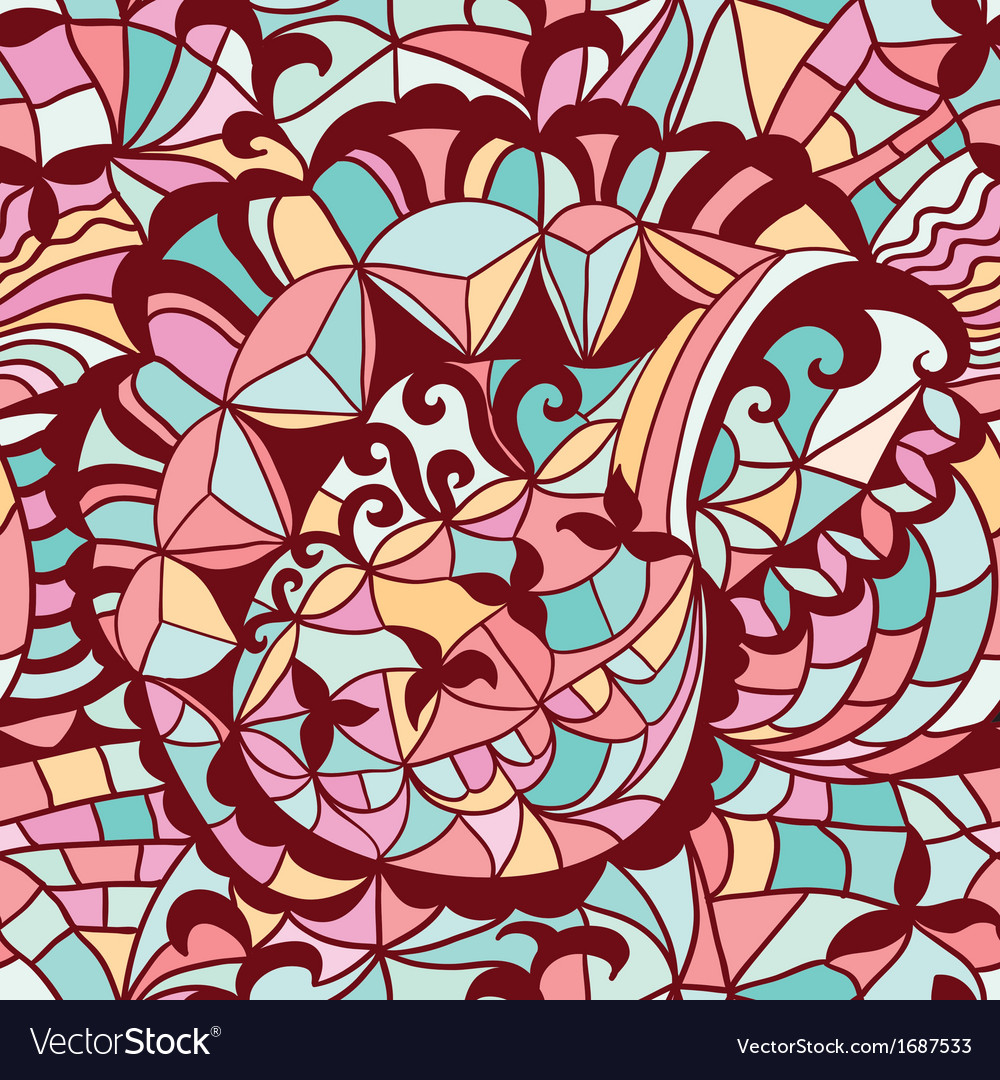 Mosaic seamless pattern