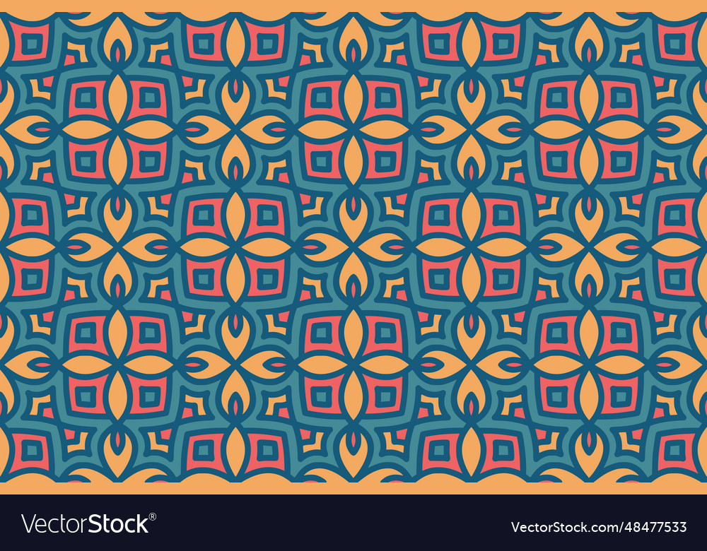 Seamless abstract geometric shape pattern