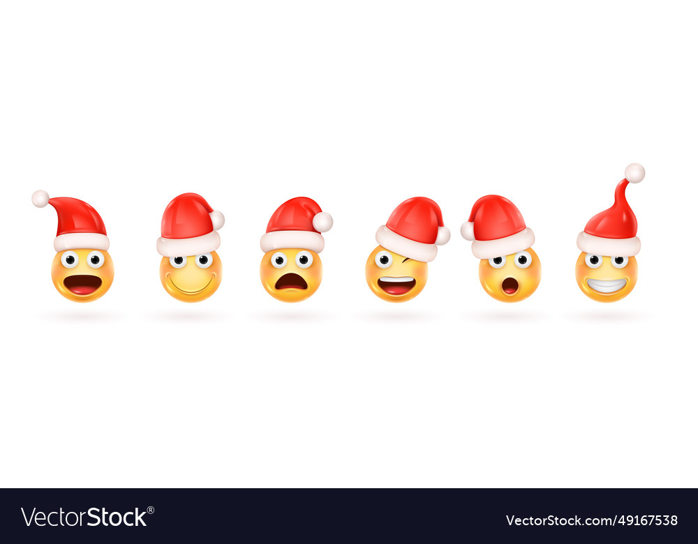 3D Christmas Emoticons & Emojis