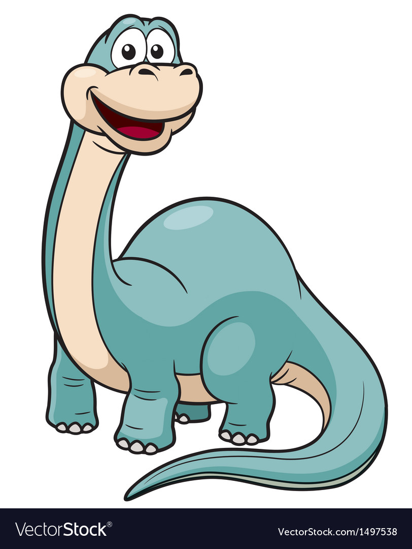 Cartoon dinosaur Royalty Free Vector Image - VectorStock