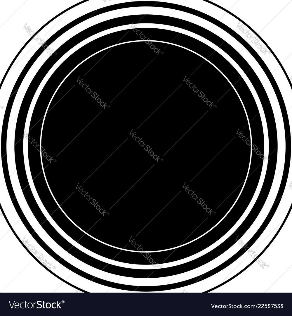 Circle pattern radial lines abstract minimalist Vector Image