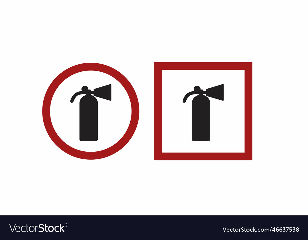 Fire extinguisher icon Royalty Free Vector Image