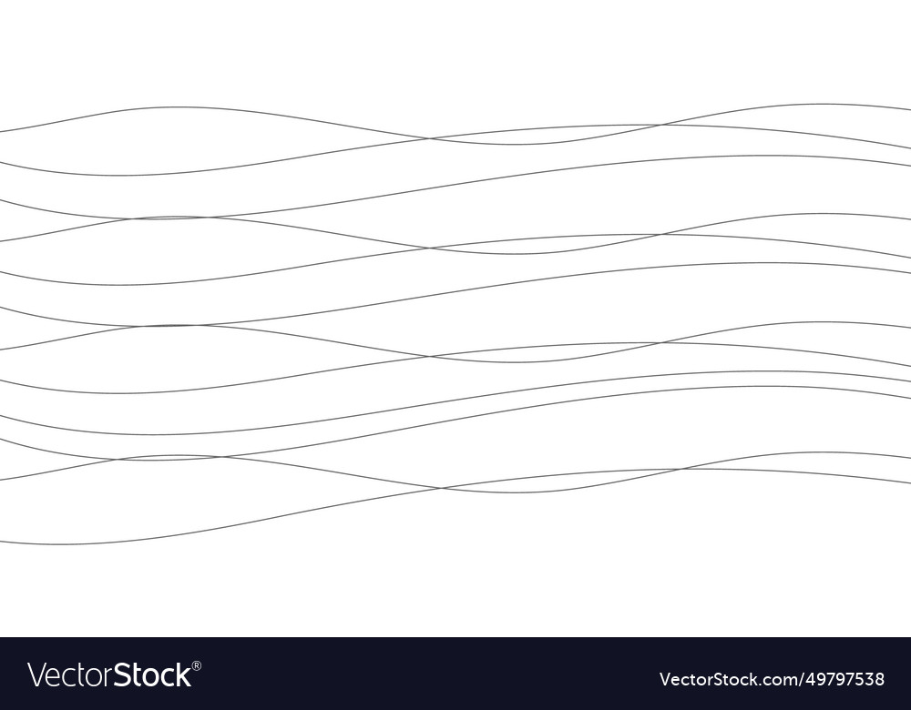 Hand drawn lines abstract pattern wave simple Vector Image Hand drawn lines abstract pattern wave simple